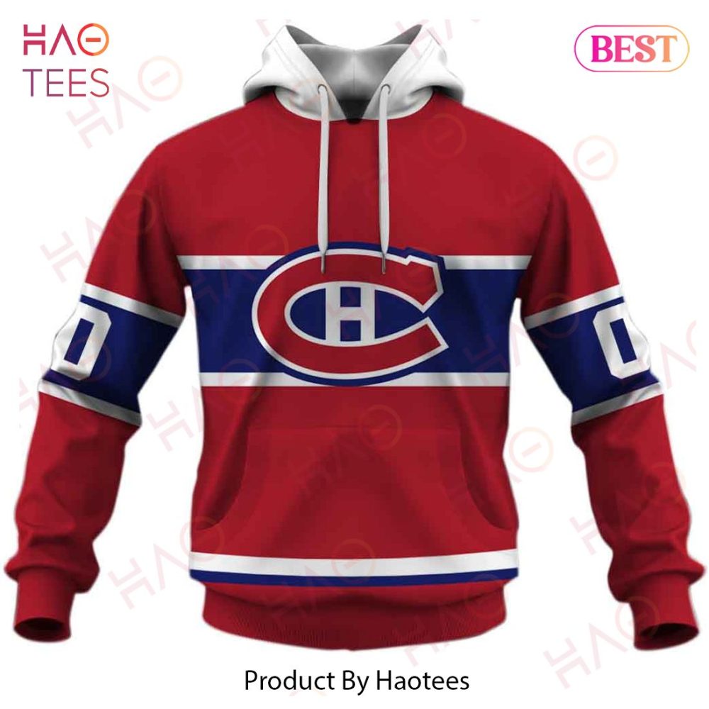 Personalized Montreal Canadiens 60S 70S Throwback Vintage Home Jersey 3D Hoodie