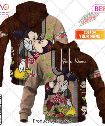 Personalized Mountain Dew Mickey And Minnie Design Hoodie, T-Shirt, Zip Hoodie, Sweatshirt