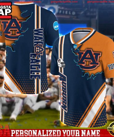 Ncaa Customized Auburn Tigers Team Logo Player Football Jersey Shirt