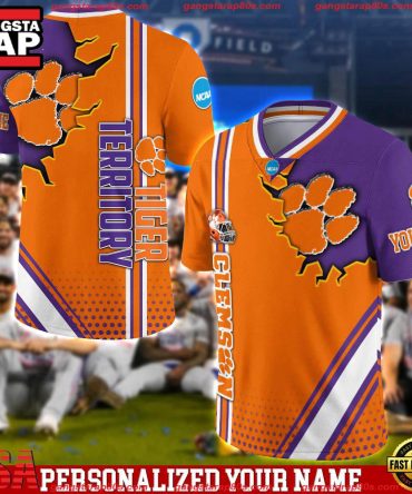 Ncaa Customized Clemson Tigers Team Logo Player Football Jersey Shirt