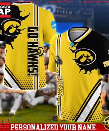 Ncaa Customized Iowa Hawkeyes Team Logo Player Football Jersey Shirt