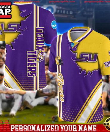 Ncaa Customized Lsu Tigers Team Logo Player Football Jersey Shirt