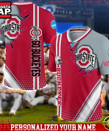 Ncaa Customized Ohio State Buckeyes Team Logo Player Football Jersey Shirt
