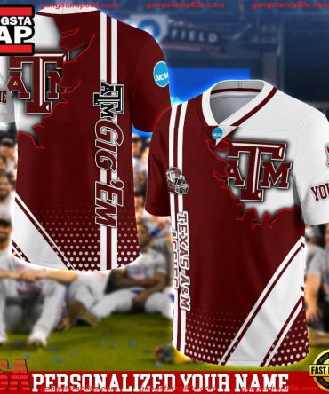 Ncaa Customized Texas Am Aggies Team Logo Player Football Jersey Shirt
