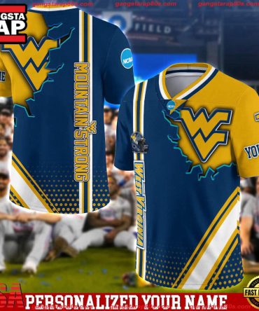 Ncaa Customized West Virginia Mountaineers Team Logo Player Football Jersey Shirt