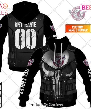 Personalized Nrl Manly Warringah Sea Eagles Punisher Hoodie, T-Shirt, Zip Hoodie, Sweatshirt