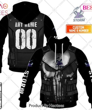 Personalized Nrl Melbourne Storm Punisher Hoodie, T-Shirt, Zip Hoodie, Sweatshirt