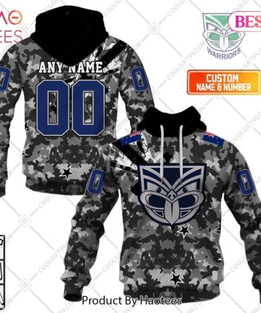 Personalized Nrl Zealand Warriors Special Camo Military Flag Hoodie, T-Shirt, Zip Hoodie, Sweatshirt