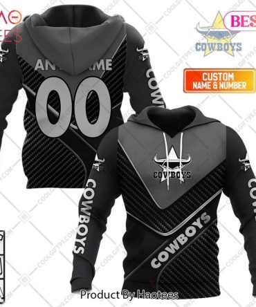 Personalized Nrl North Queensland Cowboys Carbon Hoodie, T-Shirt, Zip Hoodie, Sweatshirt