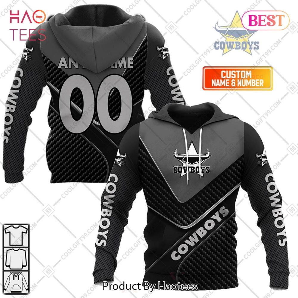 Personalized Nrl North Queensland Cowboys Carbon Hoodie, T-Shirt, Zip Hoodie, Sweatshirt