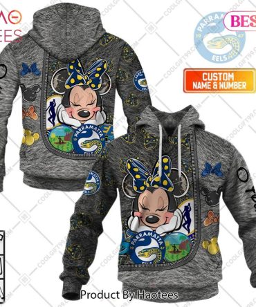 Personalized Nrl Parramatta Eels Logo And Minnie Mouse Design Hoodie, T-Shirt, Zip Hoodie, Sweatshirt