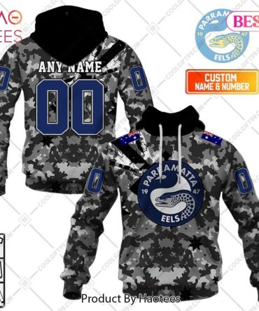 Personalized Nrl Parramatta Eels Special Camo Military Flag Hoodie, T-Shirt, Zip Hoodie, Sweatshirt