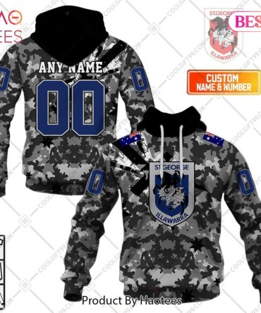 Personalized Nrl St. George Illawarra Dragons Special Camo Military Flag Hoodie, T-Shirt, Zip Hoodie, Sweatshirt