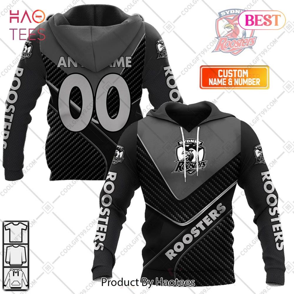 Personalized Nrl Sydney Roosters Carbon Hoodie, T-Shirt, Zip Hoodie, Sweatshirt