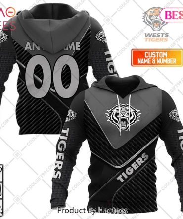 Personalized Nrl Wests Tigers Carbon Hoodie, T-Shirt, Zip Hoodie, Sweatshirt