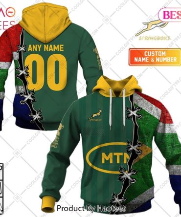 Personalized Springboks Mix South Africa Flag_ Hoodie, T-Shirt, Zip Hoodie, Sweatshirt