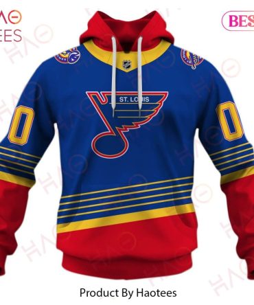 Personalized St. Louis Blues Throwback Vintage Nhl Hockey Away Jersey 3D Hoodie