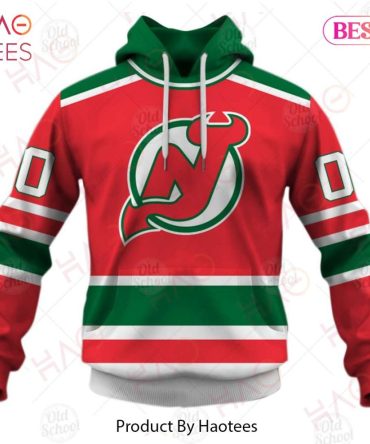 Personalized Vintage Nhl New Jersey Devils Throwback Jersey Green 3D Hoodie
