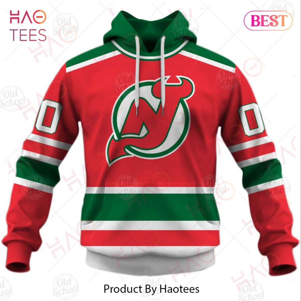 Personalized Vintage Nhl New Jersey Devils Throwback Jersey Green 3D Hoodie