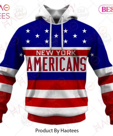 Personalized Vintage Nhl New York Americans Throwback Jersey 3D Hoodie