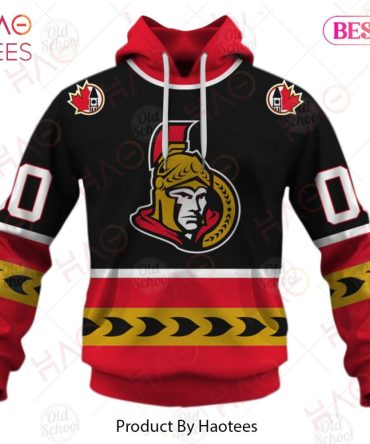 Personalized Vintage Nhl Ottawa Senators Jersey 3D Hoodie