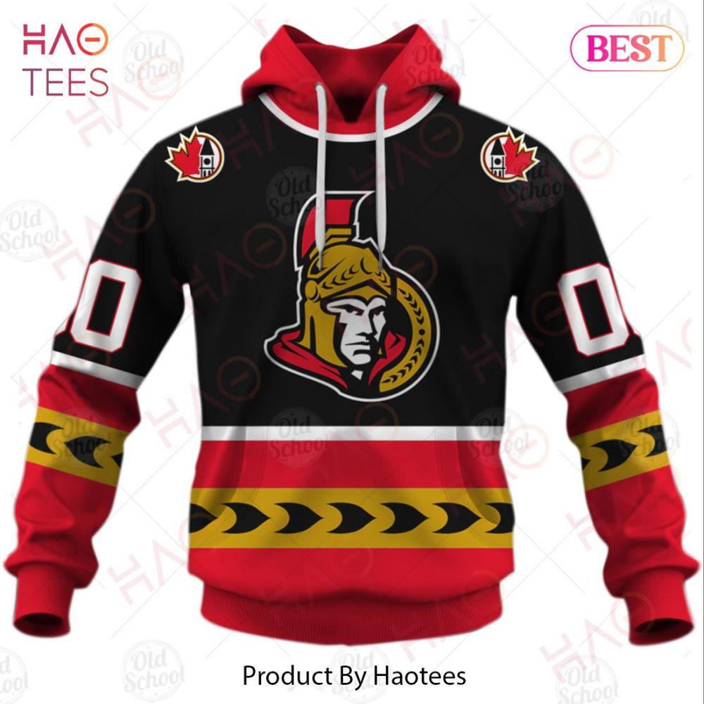 Personalized Vintage Nhl Ottawa Senators Jersey 3D Hoodie