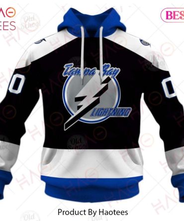 Personalized Vintage Nhl Tampa Bay Lightning Black Jersey 3D Hoodie