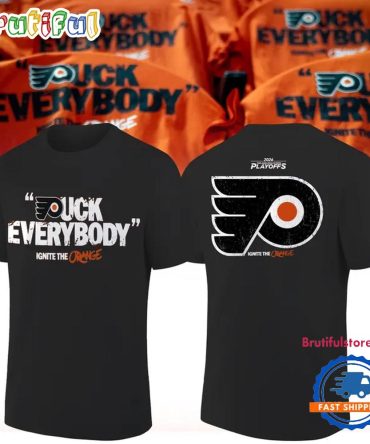 Philadelphia Flyers Puck Everybody Black T Shirt