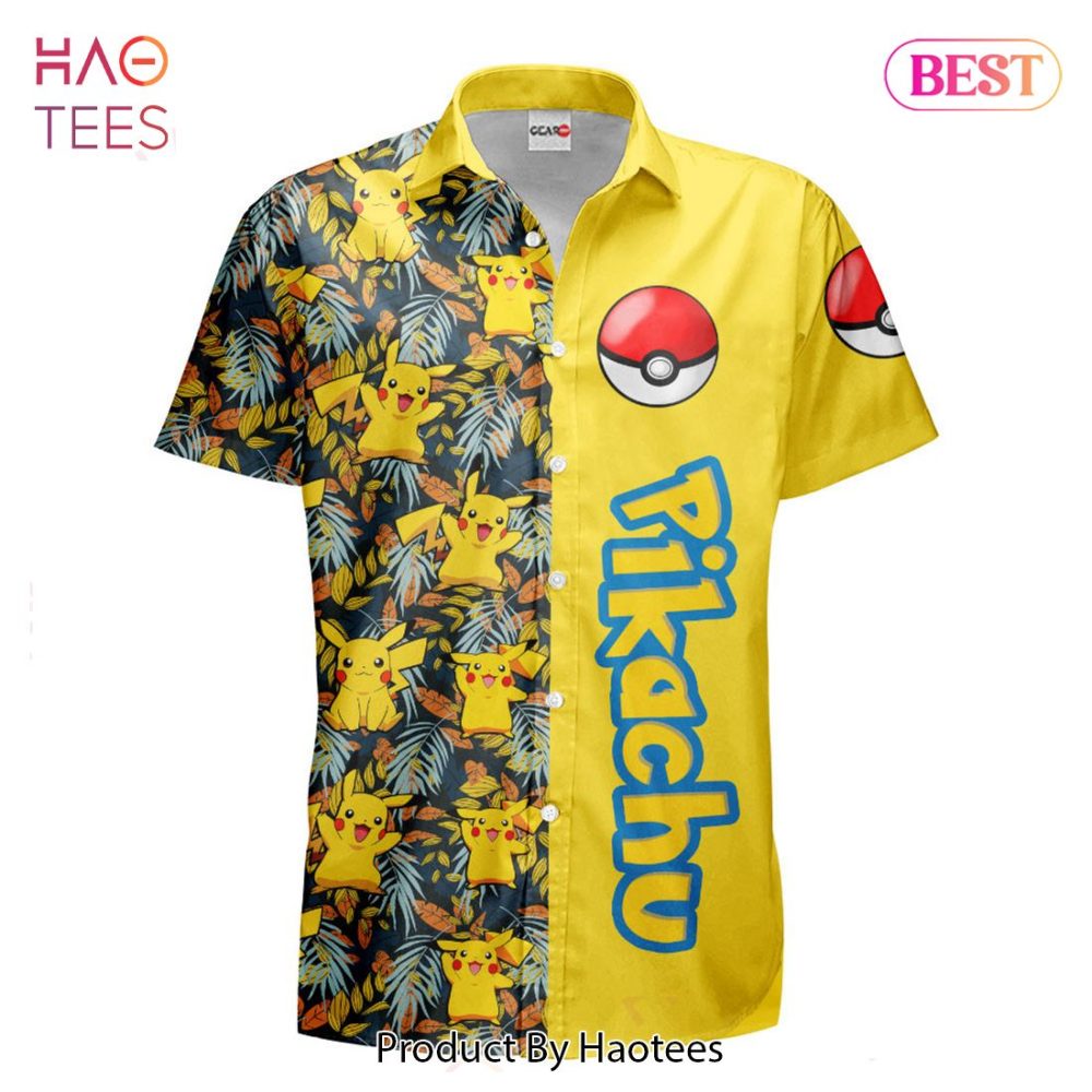 Pikachu Hawaiian Shirts Custom Anime Merch Clothes For Men Women Hot Trend 2023 - Image 2