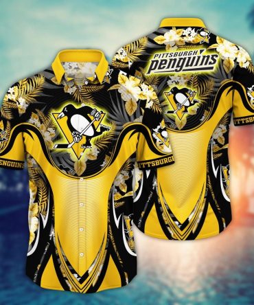 Pittsburgh Penguins Nhl Hawaiian Shirt Ice-Cold Drinks Aloha Shirt
