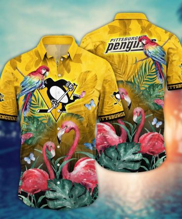 Pittsburgh Penguins Nhl Hawaiian Shirt Sunbathe Aloha Shirt