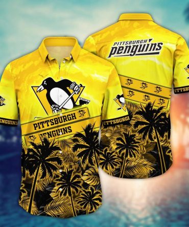 Pittsburgh Penguins Nhl Hawaiian Shirt Sunningtime Aloha Shirt