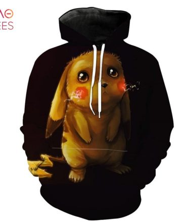 Pokemon 3D Hoodie And Clothes Sad Pikachu 3D Hoodie