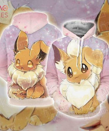 Pokemon Eevee 3D Hoodie All Over Print Hoodie