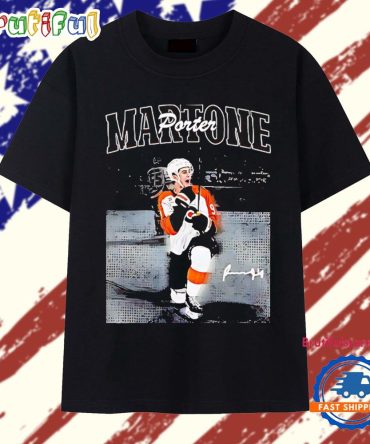 Porter Martone Photo Signature Philadelphia Flyers T Shirt