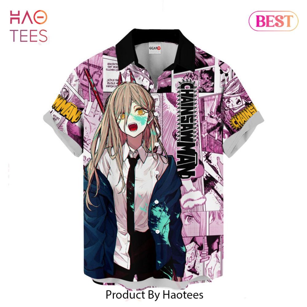 Power Hawaiian Shirts Custom Anime Merch Clothes For Men Women - Image 2