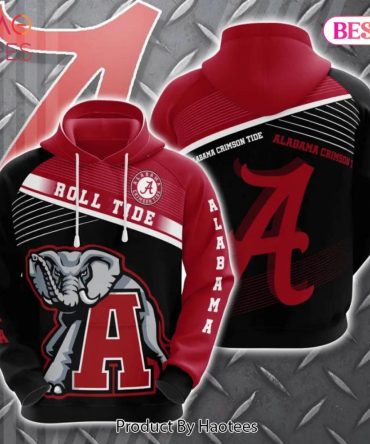 Alabama Crimson Tide Team Football 3D Hoodie Ncaa Football Gifts