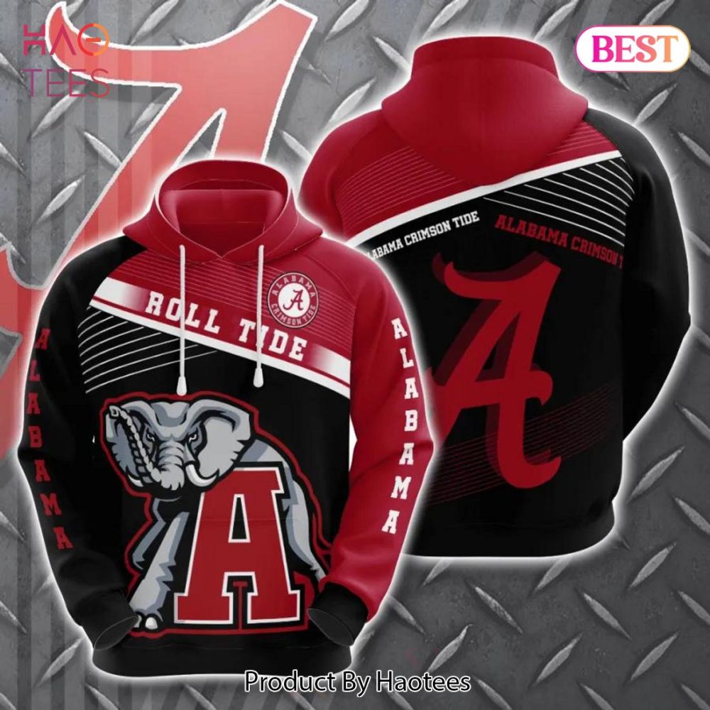 Alabama Crimson Tide Team Football 3D Hoodie Ncaa Football Gifts