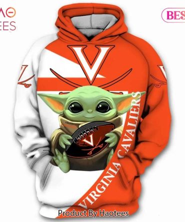 Baby Yoda Hug Ball Virginia Cavaliers 3D Hoodie Virginia Cavaliers Gift Ideas For Him
