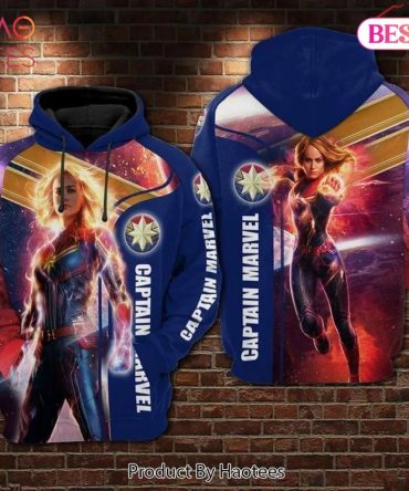 Captain Marvel Avengers 3D Hoodie