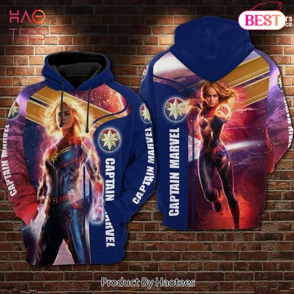 Captain Marvel Avengers 3D Hoodie