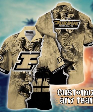 Purdue Boilermakers Ncaa Hawaiian Shirt Custom Vacation Spots Aloha Shirt