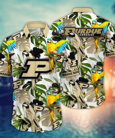 Purdue Boilermakers Ncaa Hawaiian Shirt Evening Strollstime Pitch Sport Shirts