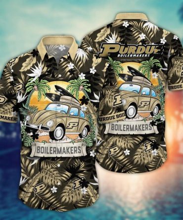 Purdue Boilermakers Ncaa Hawaiian Shirt Hammockstime Aloha Shirt