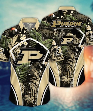 Purdue Boilermakers Ncaa Hawaiian Shirt Warm Season Boots And Ball Game Shirts