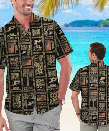 Purdue Boilermakers Summer Commemorative Tropical Hawaiian Shirt
