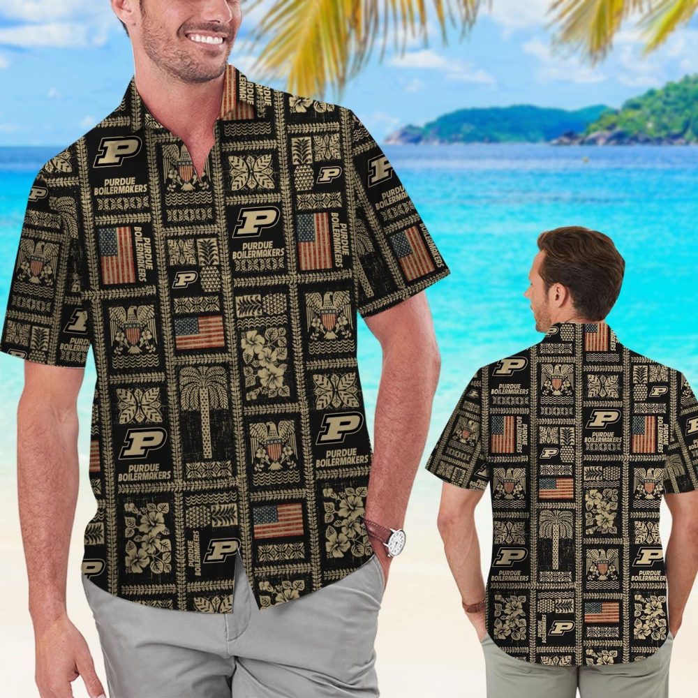 Purdue Boilermakers Summer Commemorative Tropical Hawaiian Shirt