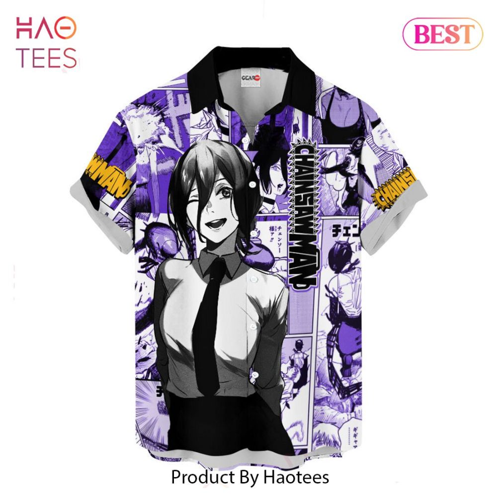 Reze Hawaiian Shirts Custom Anime Merch Clothes For Men Women - Image 2