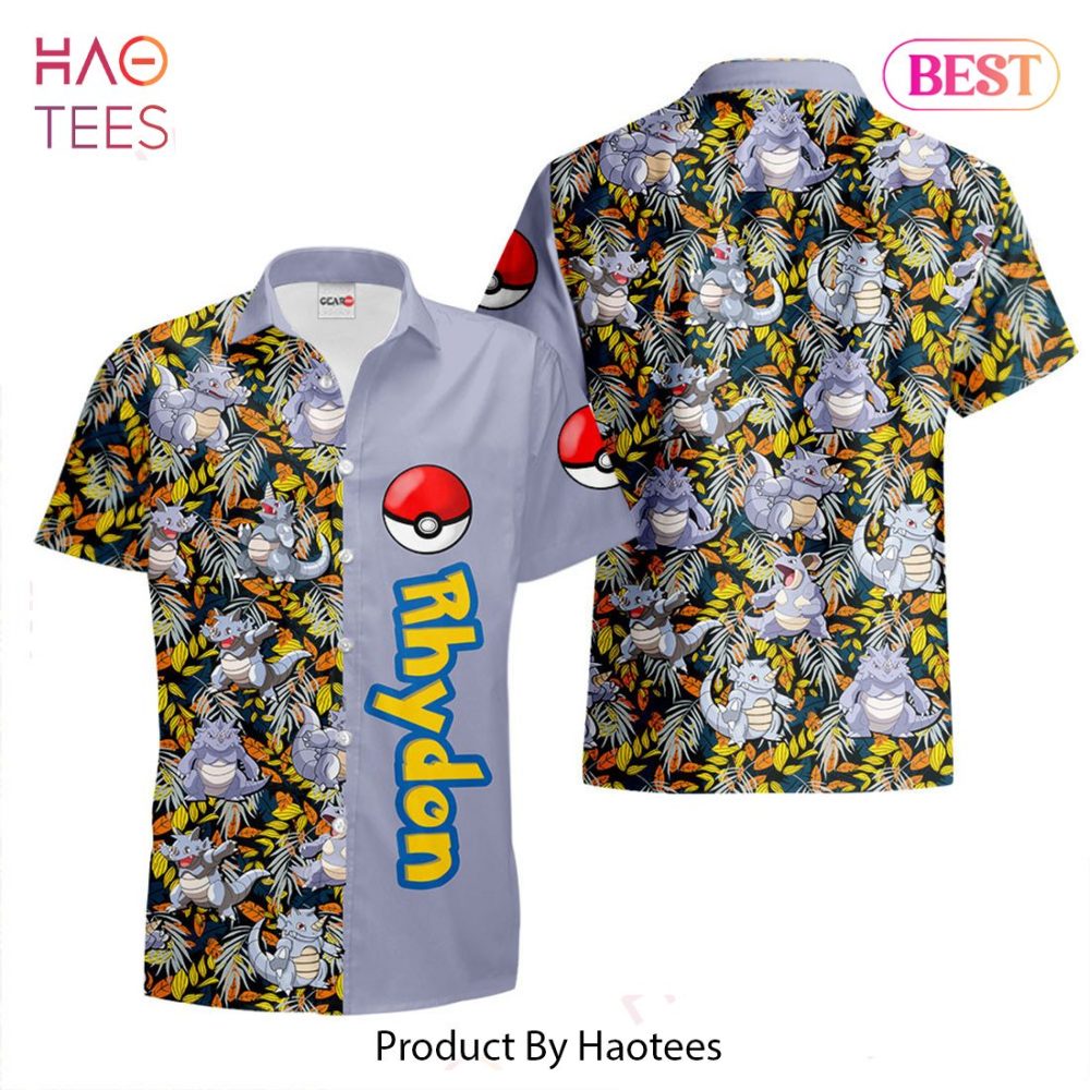 Rhydon Hawaiian Shirts Custom Anime Merch Clothes For Men Women Hot Trend 2023