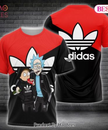 Rick And Morty Logo Adidas 3D T-Shirt Limited Edition